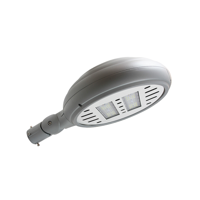 Modułowa lampa ogrodowa LED z serii SKYLINE, montowana na szczycie słupa i z wejściem bocznym